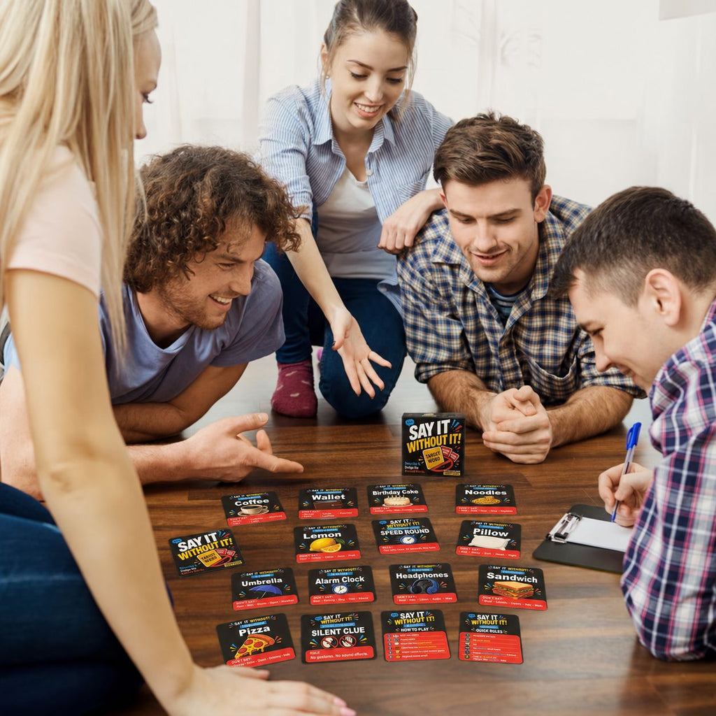 Sag es ohne! – 50-Karten-Wortratespiel für Partys