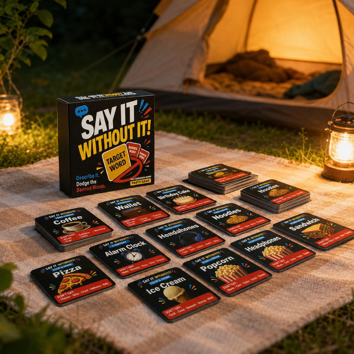 Sag es ohne! – 50-Karten-Wortratespiel für Partys