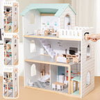 3-stöckiges Puppenhaus aus Holz mit Zubehör SproutHands™ 