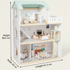 3-stöckiges Puppenhaus aus Holz mit Zubehör SproutHands™ 