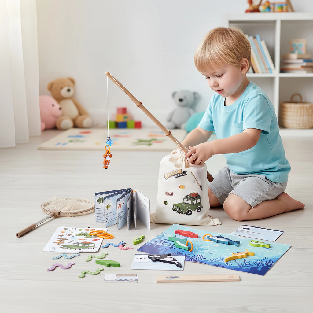 Toddler Magnetic Fishing & Shape Matching Toy | SproutHands™