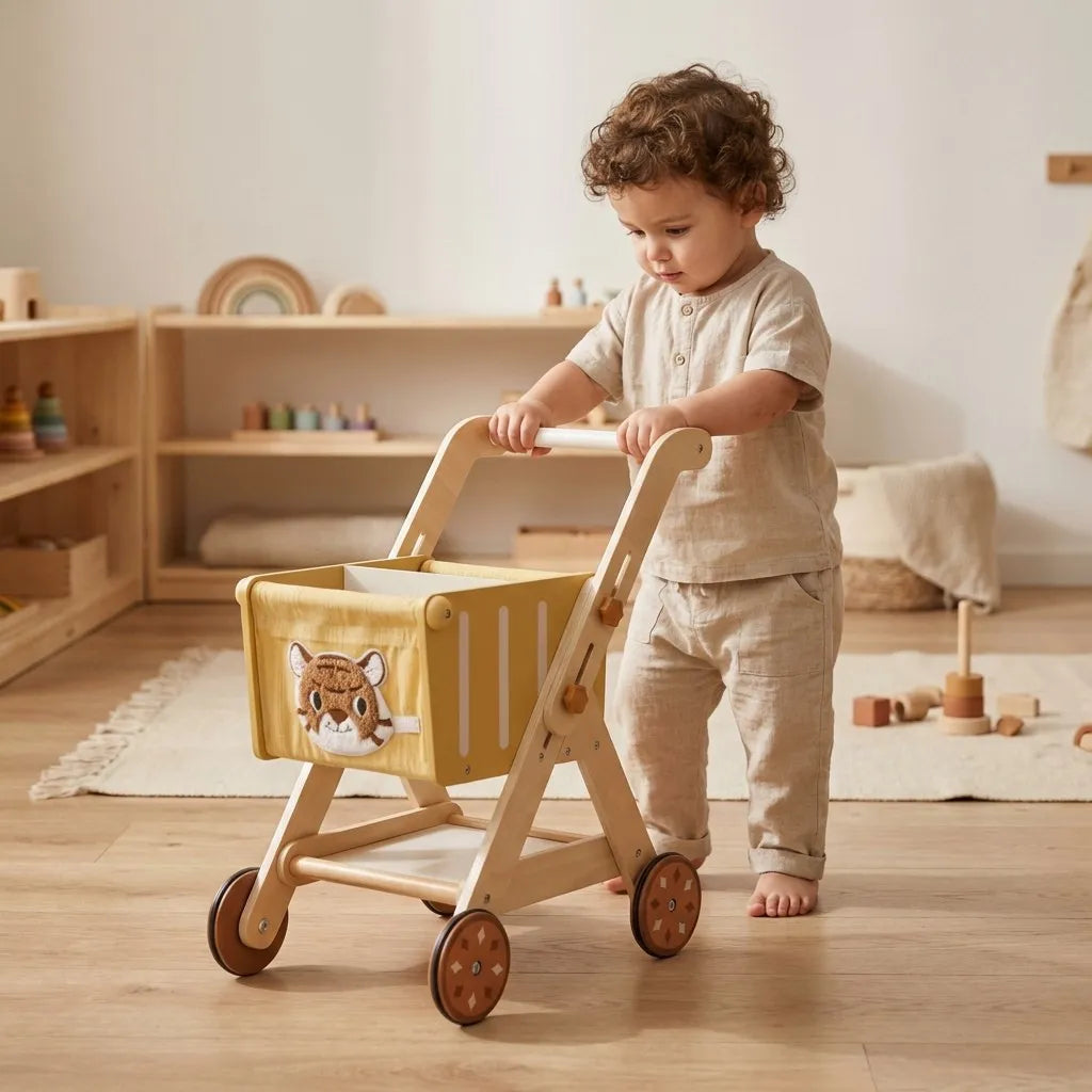 SproutHands™ Wooden Push Cart