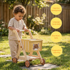 SproutHands™ Wooden Push Cart