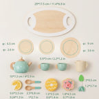 SproutHands™ Holz Teeservice Spielset für Kinder