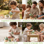 SproutHands™ Holz Teeservice Spielset für Kinder