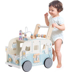 Wooden Baby Push Walker – Adventure Bus SproutHands™