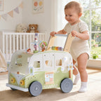 Wooden Baby Push Walker – Adventure Bus SproutHands™