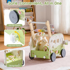 Wooden Baby Push Walker – Adventure Bus SproutHands™