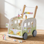 Wooden Baby Push Walker – Adventure Bus SproutHands™