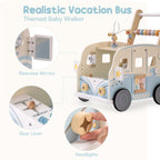 Wooden Baby Push Walker – Adventure Bus SproutHands™