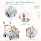 Wooden Baby Push Walker – Adventure Bus SproutHands™