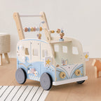 Wooden Baby Push Walker – Adventure Bus SproutHands™