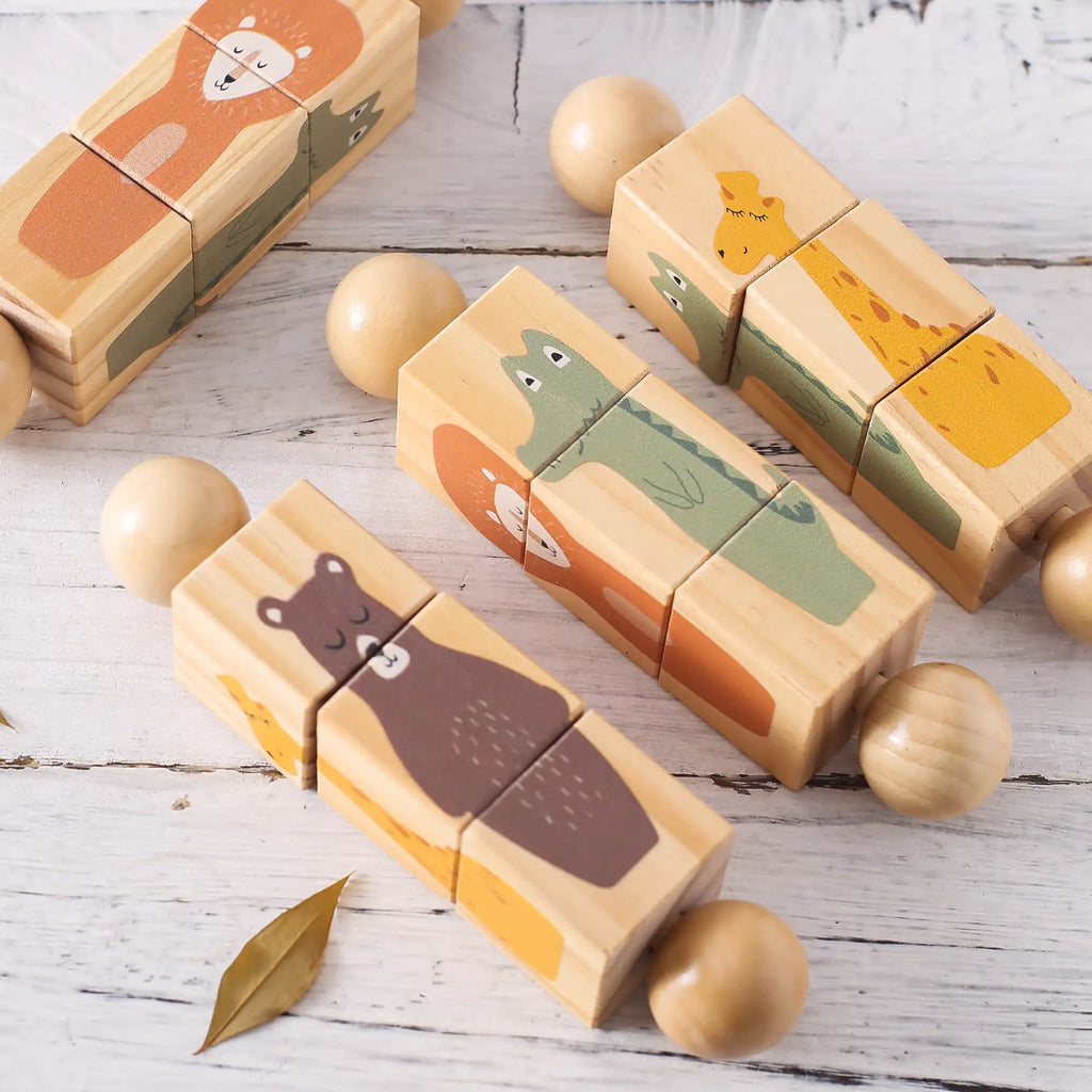 Wooden Gear Toy ¨C Toddler Sensory Play - Lunamoa