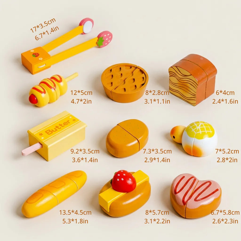 Wooden Food for Play Kitchen