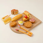 Aliments en Bois pour Cuisine Enfant – Set Boulangerie Montessori SproutHands™