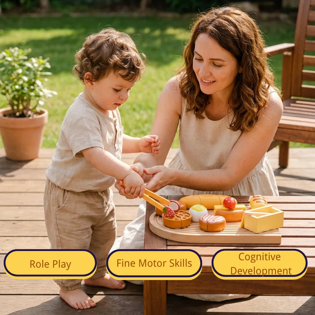 Wooden Food for Play Kitchen