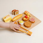 Aliments en Bois pour Cuisine Enfant – Set Boulangerie Montessori SproutHands™