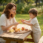 Aliments en Bois pour Cuisine Enfant – Set Boulangerie Montessori SproutHands™