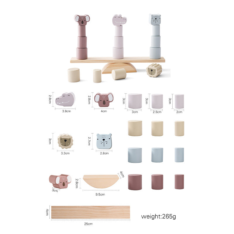 Montessori Wooden Building Blocks - Lunamoa