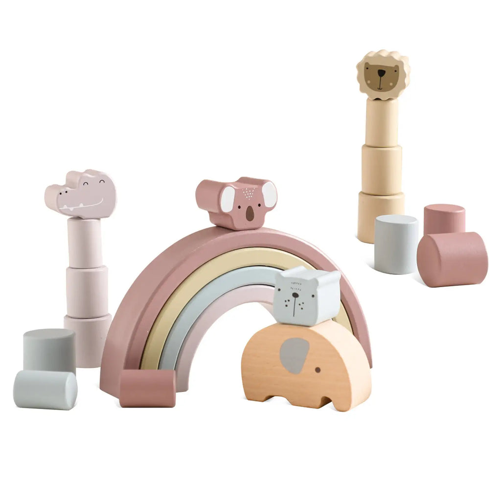 Montessori Wooden Building Blocks - Lunamoa