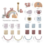 Montessori Wooden Building Blocks - Lunamoa