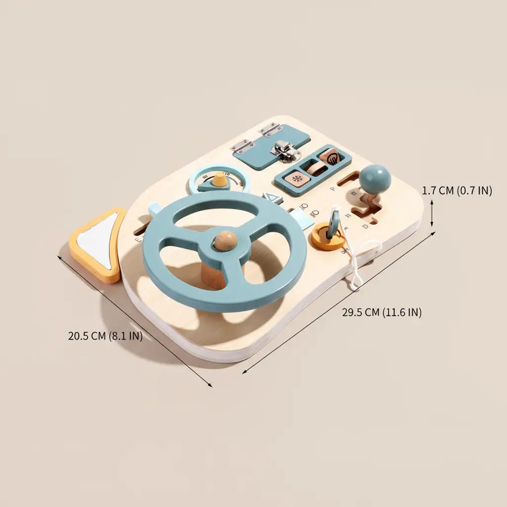Wooden Car Busy Board