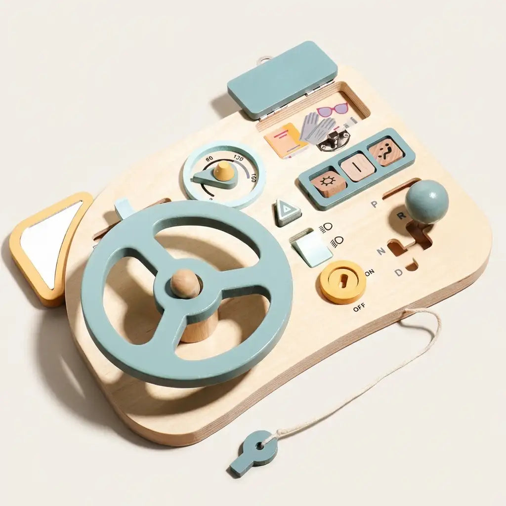 Wooden Car Busy Board
