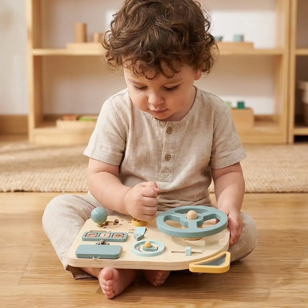Wooden Car Busy Board