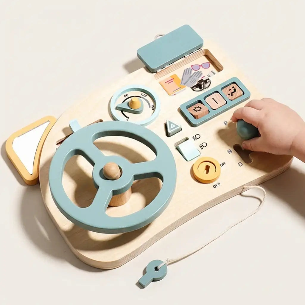 Wooden Car Busy Board