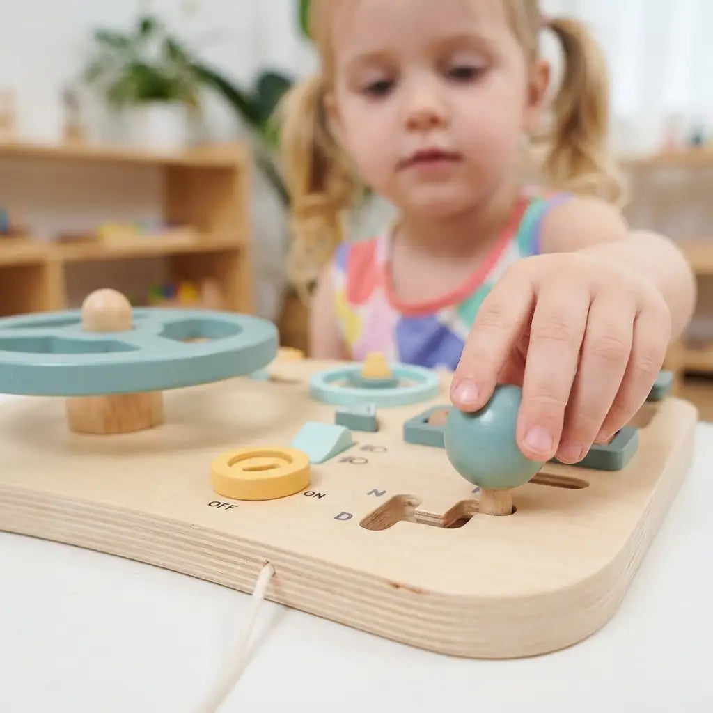 Wooden Car Busy Board