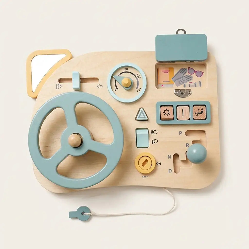 Wooden Car Busy Board