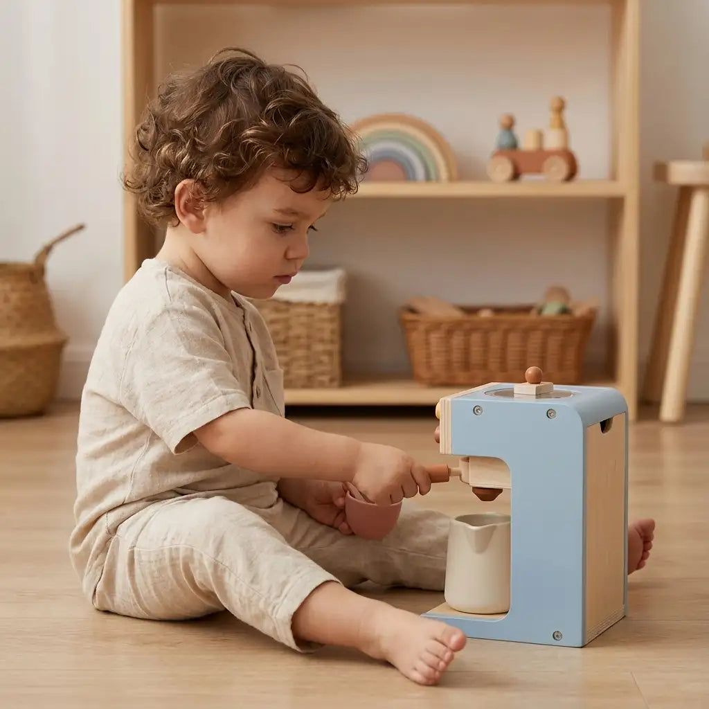 Wooden Coffee Maker Toy