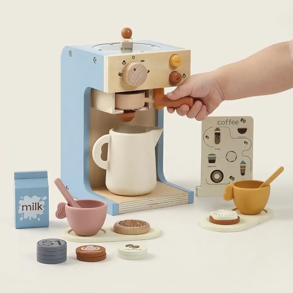 Wooden Coffee Maker Toy