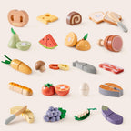 4-in-1 Wooden Cutting Food Playset - Lunamoa