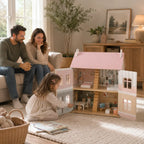 Maison de poupée en bois à 3 niveaux avec meubles SproutHands™
