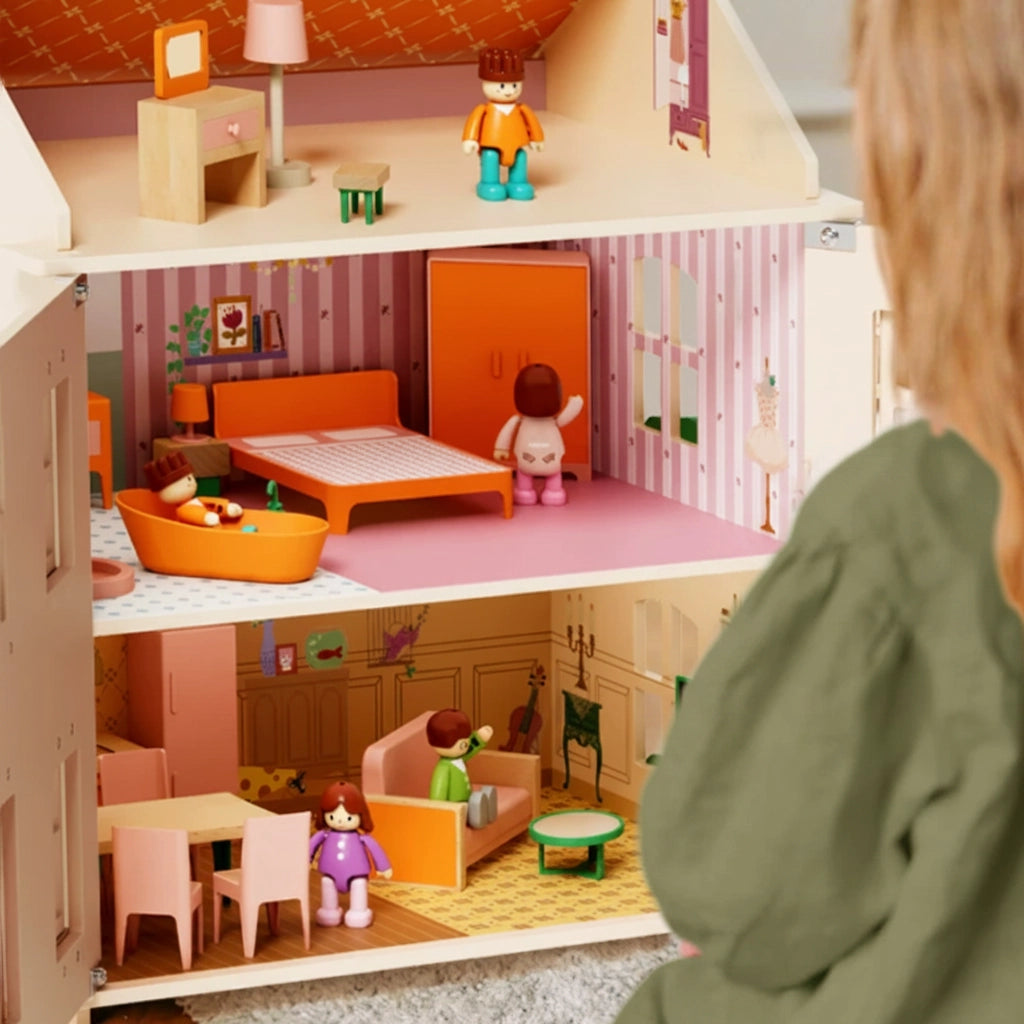 3-Story Wooden Dollhouse for Girls SproutHands™
