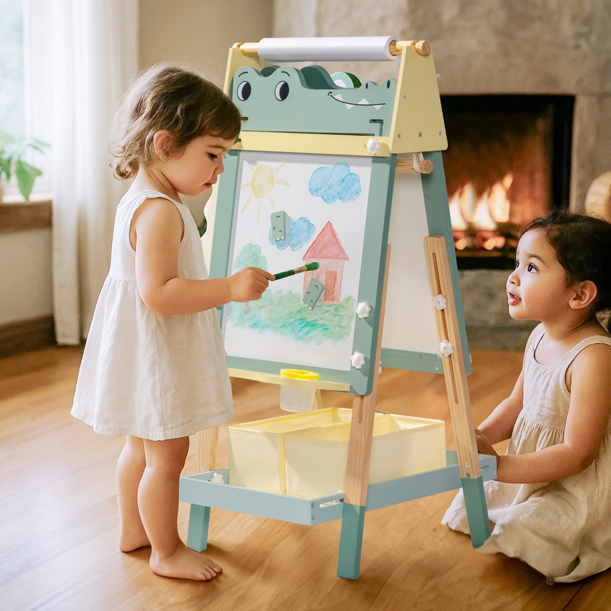 SproutHands™ Wooden Easel for Kids
