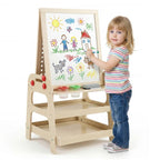 2-in-1-Holzstaffelei Magnetische Whiteboard & Kugelbahn SproutHands™