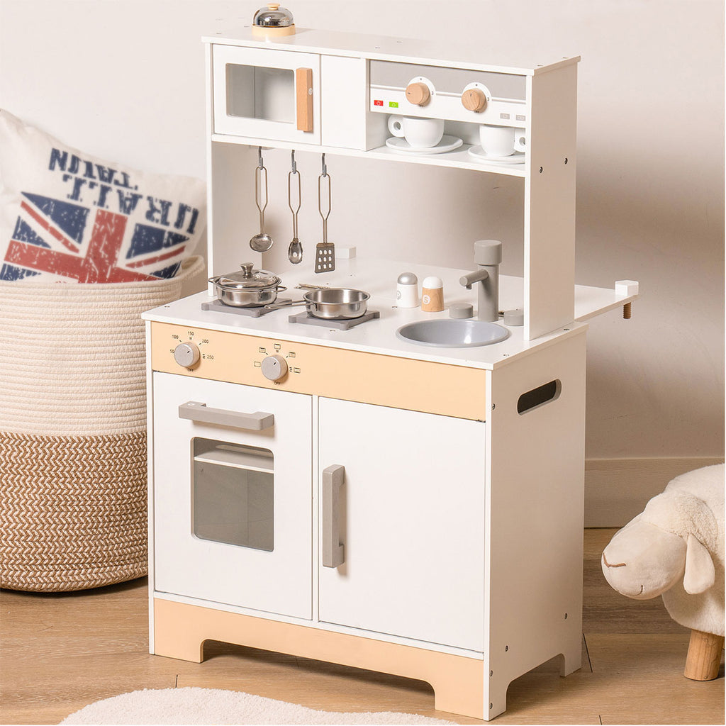 Cuisine Enfant en Bois avec Stickers DIY et Tableau Noir SproutHands™