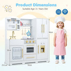 Cuisine en bois pour enfant avec lumières, sons et machine à glaçons SproutHands™