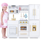 Cuisine en bois pour enfant avec lumières, sons et machine à glaçons SproutHands™