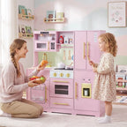 Cuisine en bois pour enfant avec lumières, sons et machine à glaçons SproutHands™