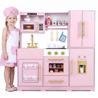 Cuisine en bois pour enfant avec lumières, sons et machine à glaçons SproutHands™