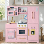Cuisine en bois pour enfant avec lumières, sons et machine à glaçons SproutHands™