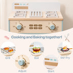 Wooden Toy Kitchen Playset - Lunamoa