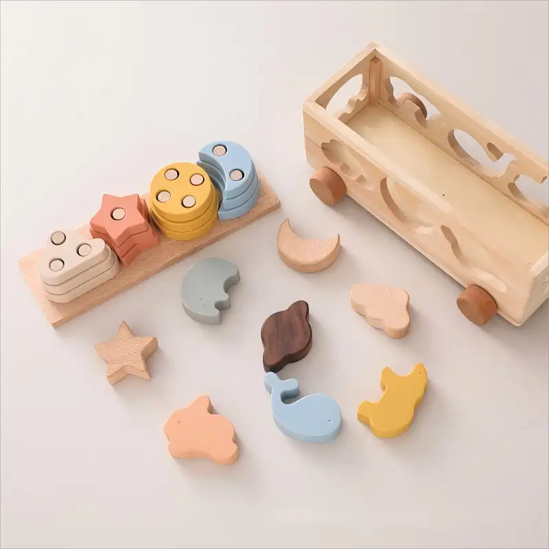 Wooden Montessori Toys for Toddlers - Lunamoa