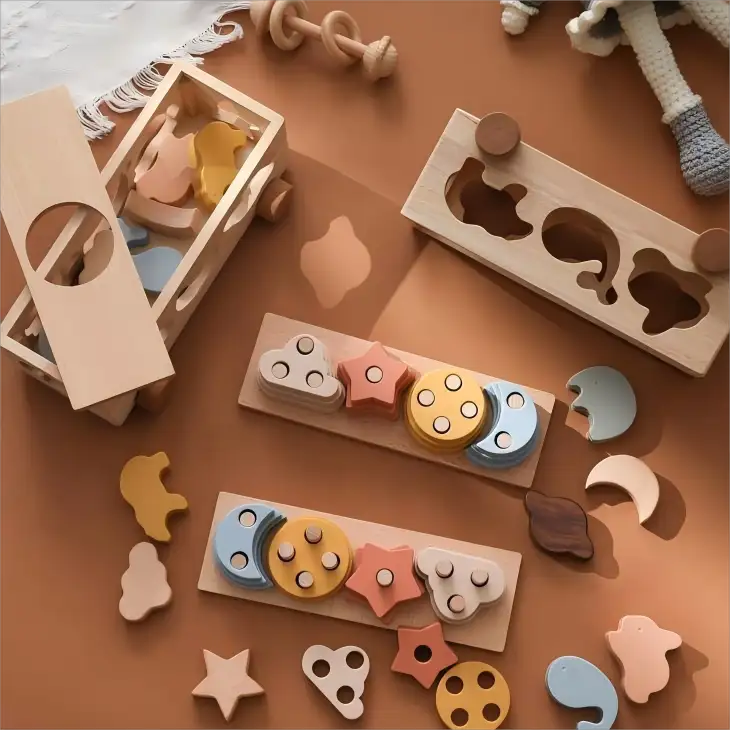 Wooden Montessori Toys for Toddlers - Lunamoa