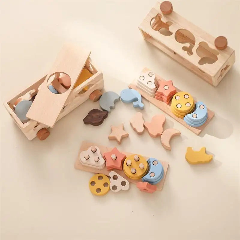 Wooden Montessori Toys for Toddlers - Lunamoa