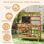 Wooden Mud Kitchen Outdoor Play Set SproutHands™