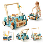 Hölzerner multifunktionaler Werkzeugwagen Baby-Lauflernhilfe | SproutHands™